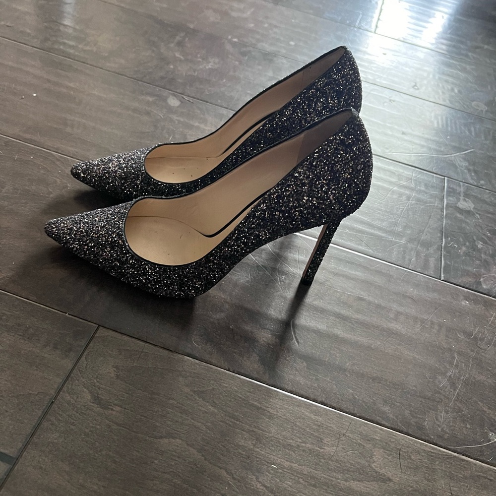 Jimmy Choo Romy 100 glitter heels size 40